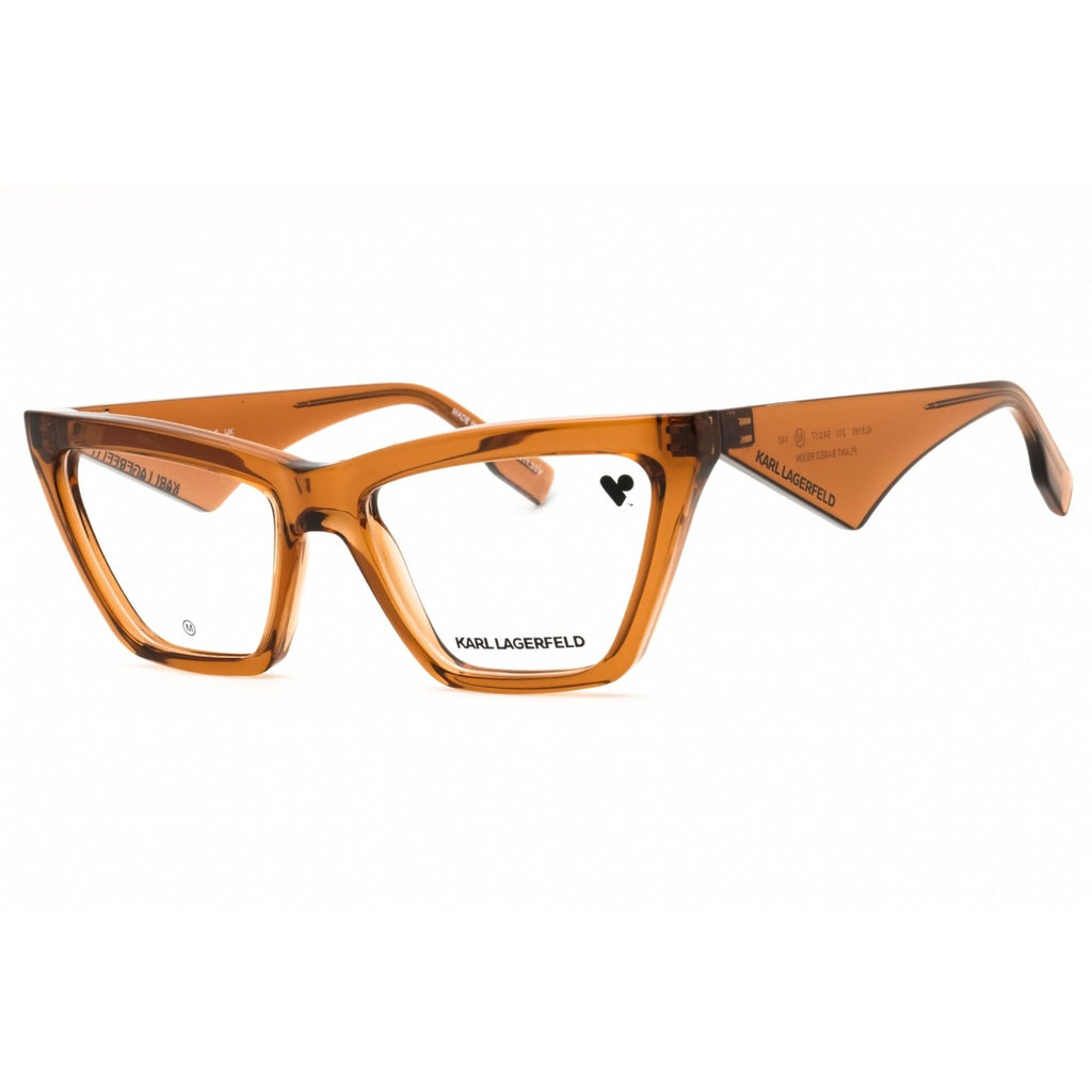 KARL LAGERFELD Women's Eyeglasses - Light Brown Cat Eye Full Rim Frame | KL6195 210