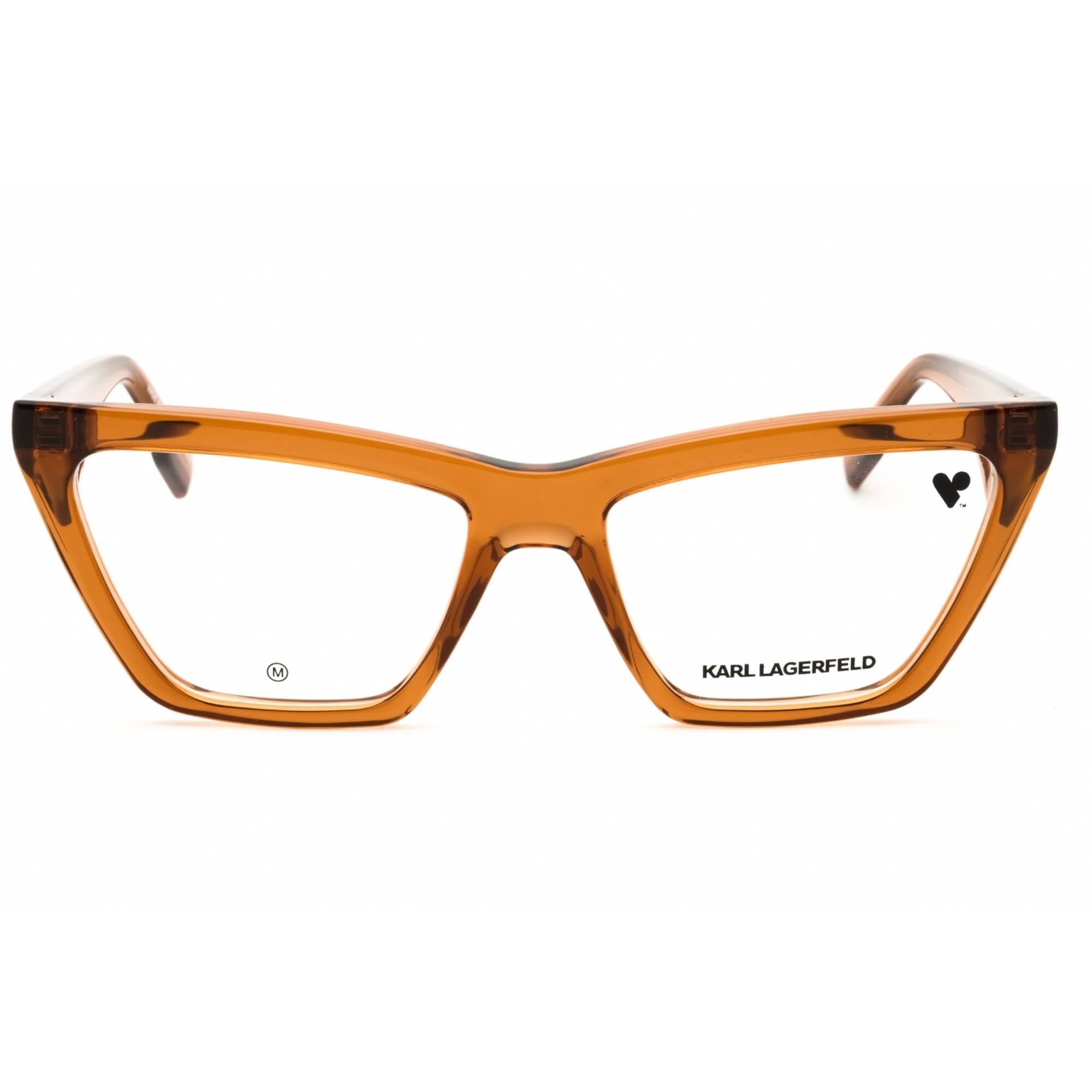 KARL LAGERFELD Women's Eyeglasses - Light Brown Cat Eye Full Rim Frame | KL6195 210
