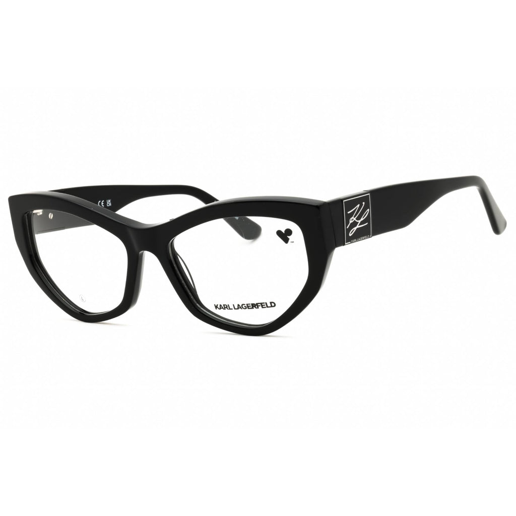 KARL LAGERFELD Women's Eyeglasses - Black Cat Eye Shape Full Rim Frame | KL6211 001