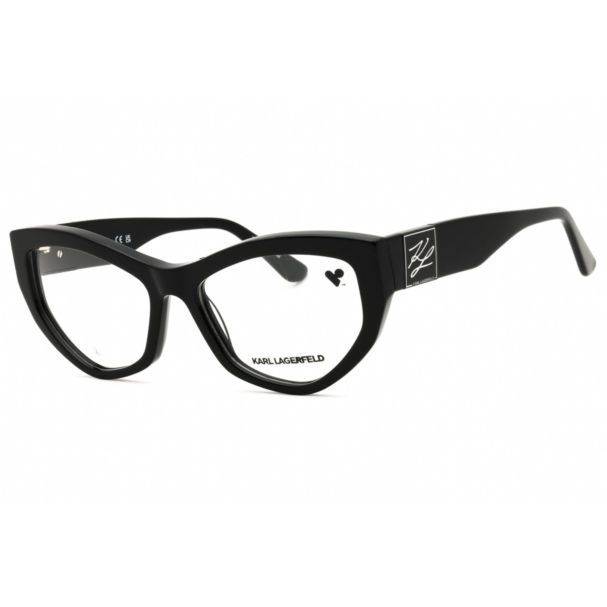 KARL LAGERFELD Women's Eyeglasses - Black Cat Eye Shape Full Rim Frame | KL6211 001