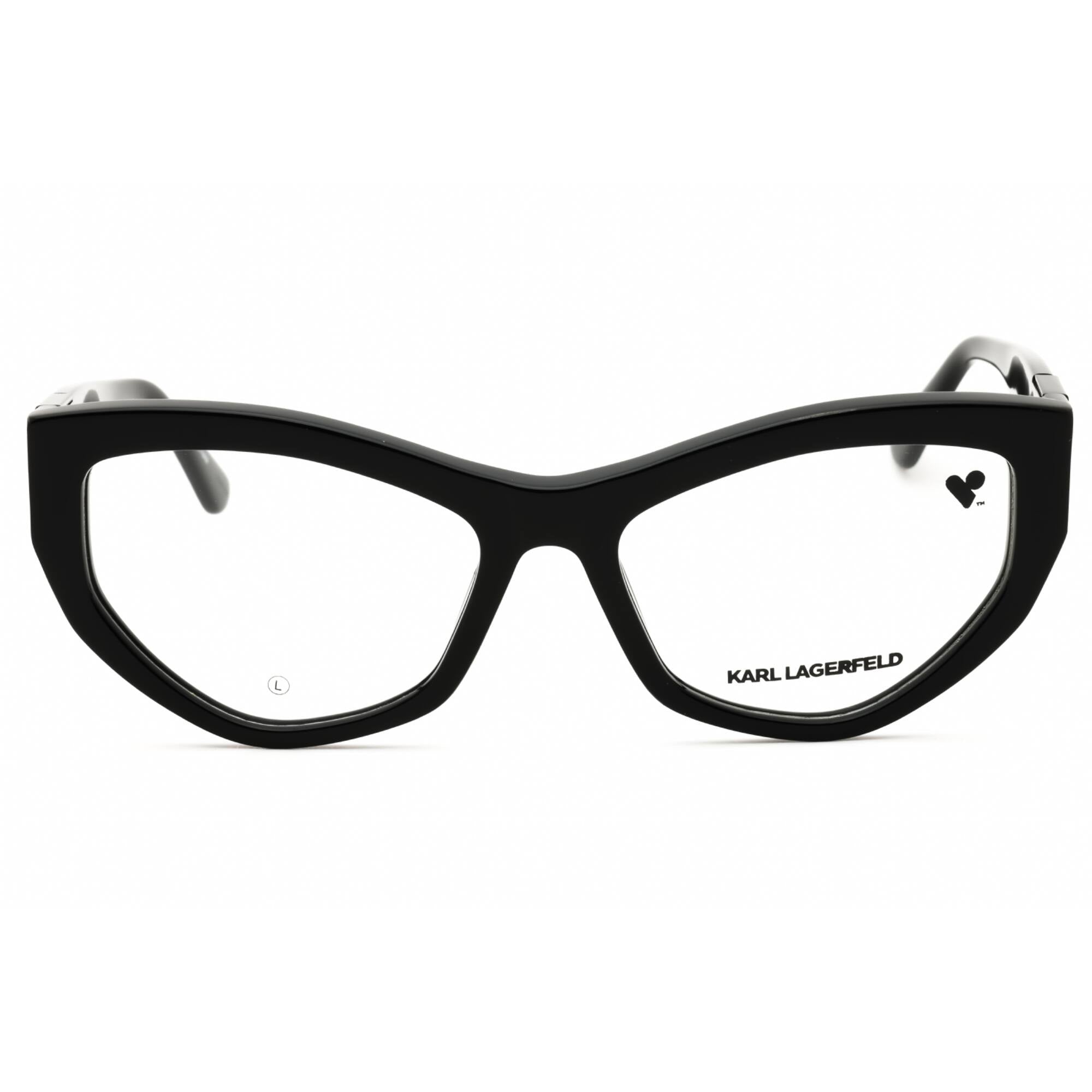 KARL LAGERFELD Women's Eyeglasses - Black Cat Eye Shape Full Rim Frame | KL6211 001