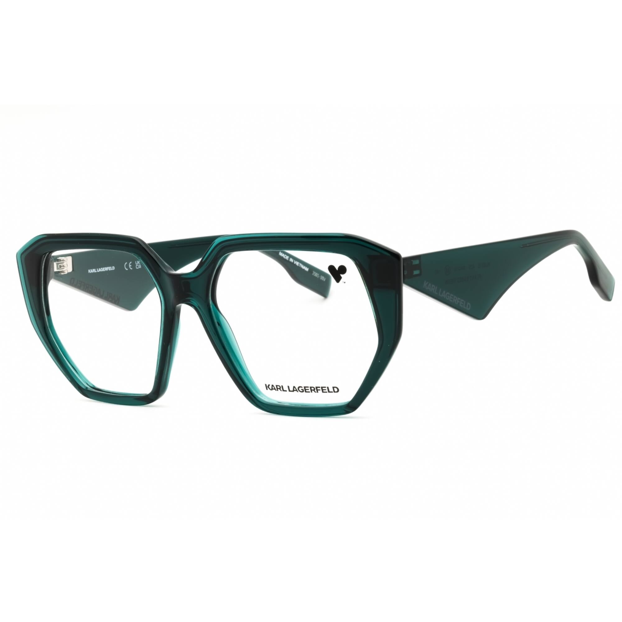 KARL LAGERFELD Women's Eyeglasses - Petrol Injected Propionate Oval Frame | KL6213 425