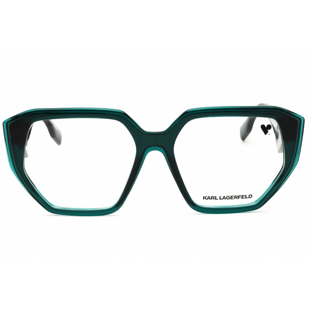 KARL LAGERFELD Women's Eyeglasses - Petrol Injected Propionate Oval Frame | KL6213 425