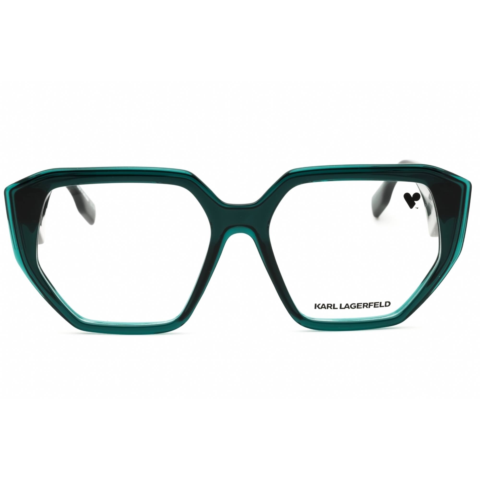 KARL LAGERFELD Women's Eyeglasses - Petrol Injected Propionate Oval Frame | KL6213 425
