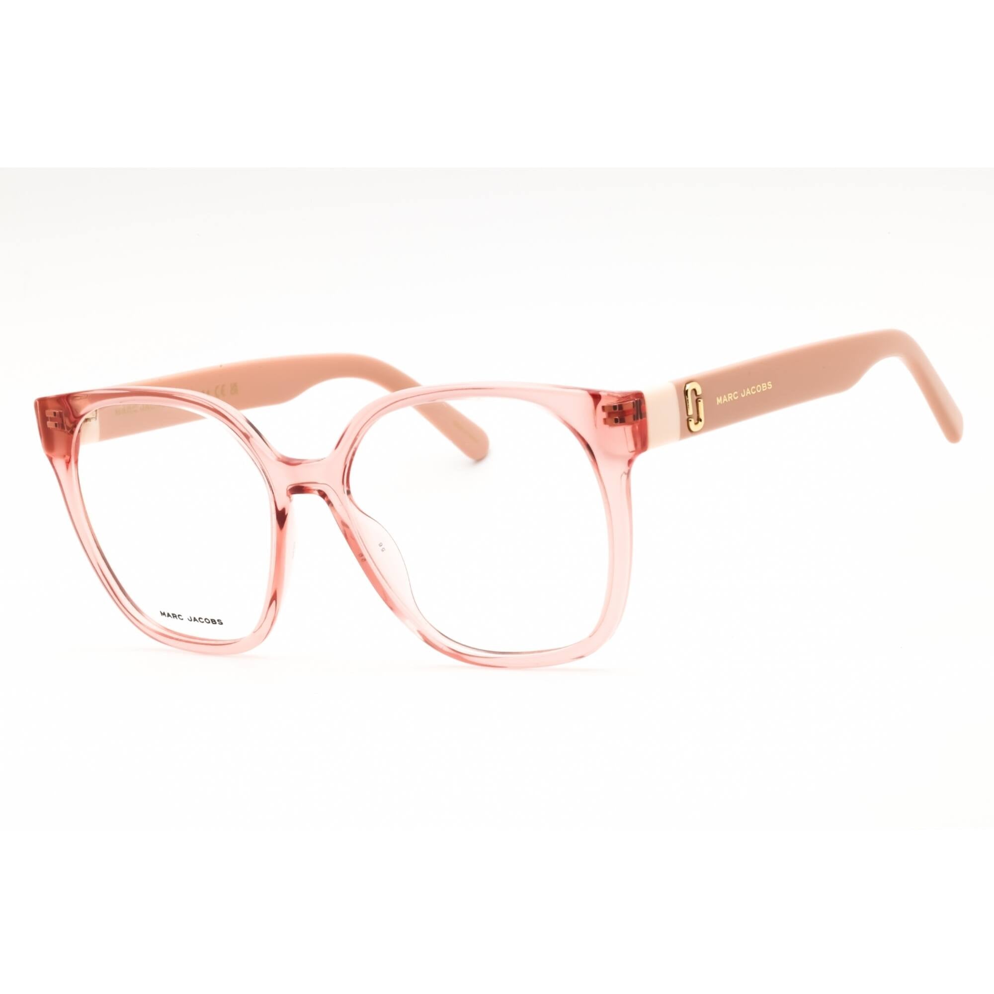 Marc Jacobs Women's Eyeglasses - Peach Plastic Rectangular Shape Frame | 726 0733 00