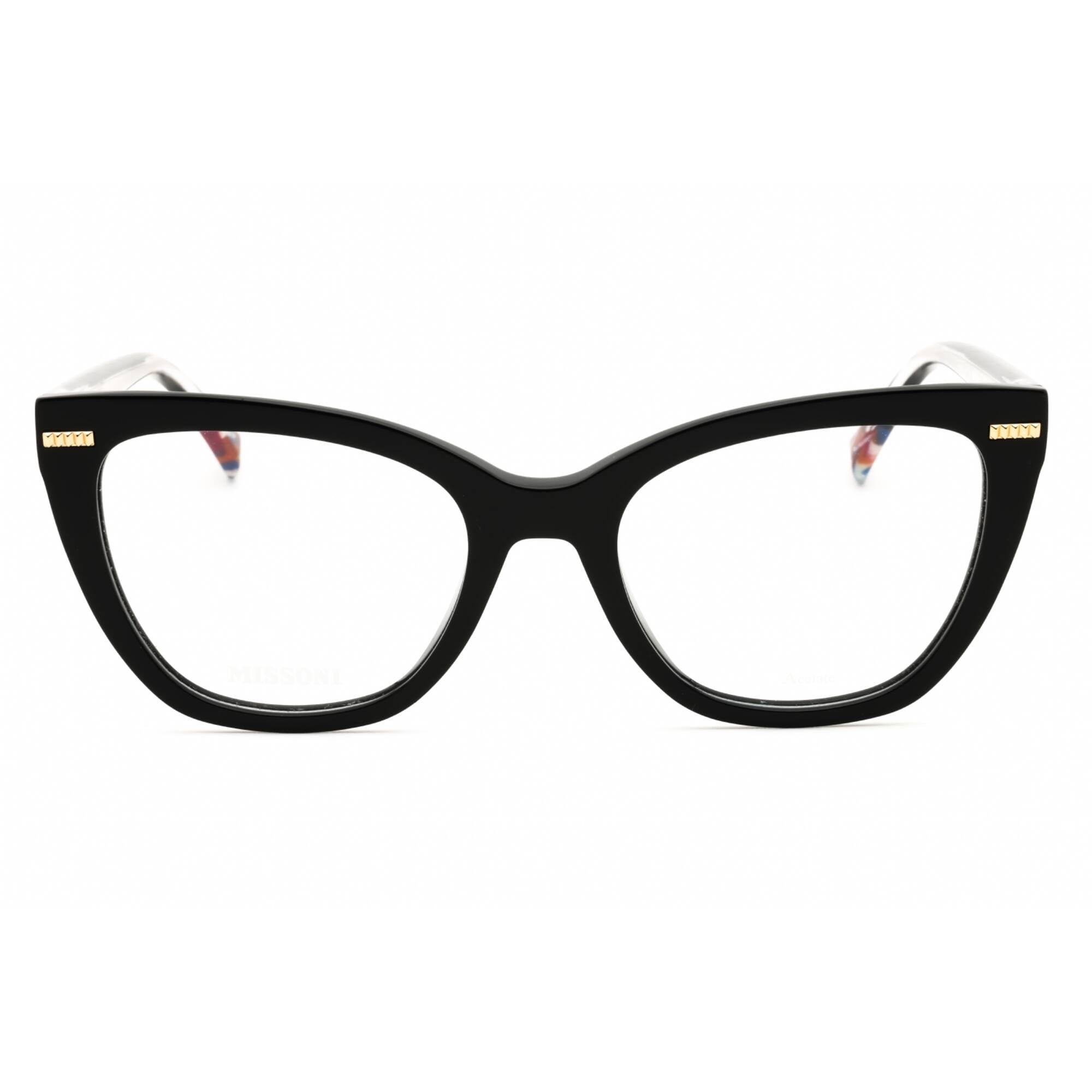 Missoni Women's Eyeglasses - Black Plastic Cat Eye Full Rim Frame | MIS 0072 0807 00