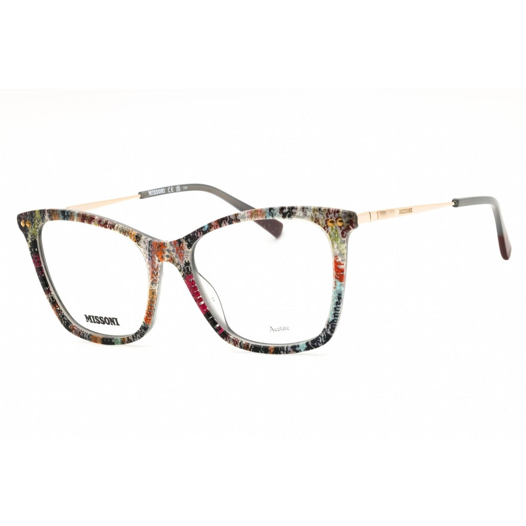 Missoni Women's Eyeglasses - Gold/Black/Orange/Green Full Rim Frame | MIS 0108 0X19 00