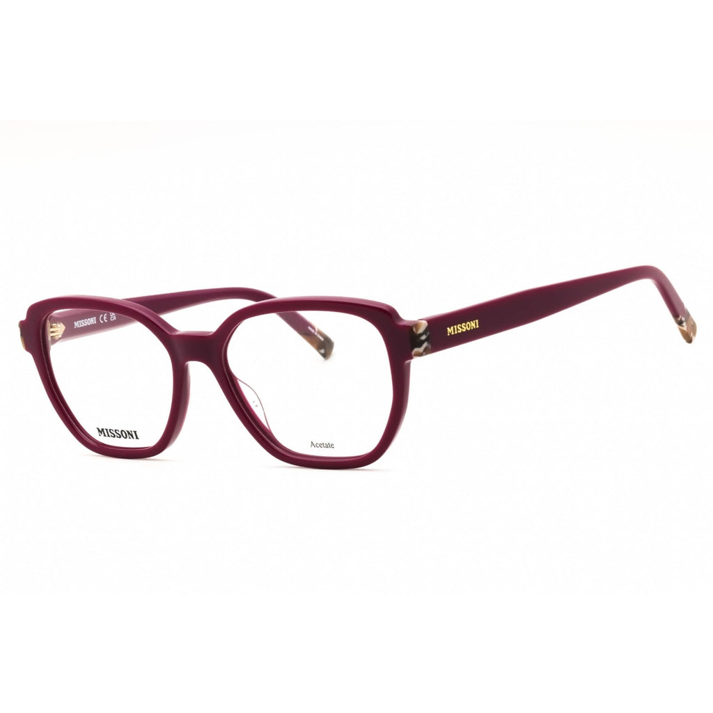 Missoni Women's Eyeglasses - Plum Plastic Round Full Rim Frame | MIS 0134 00T7 00