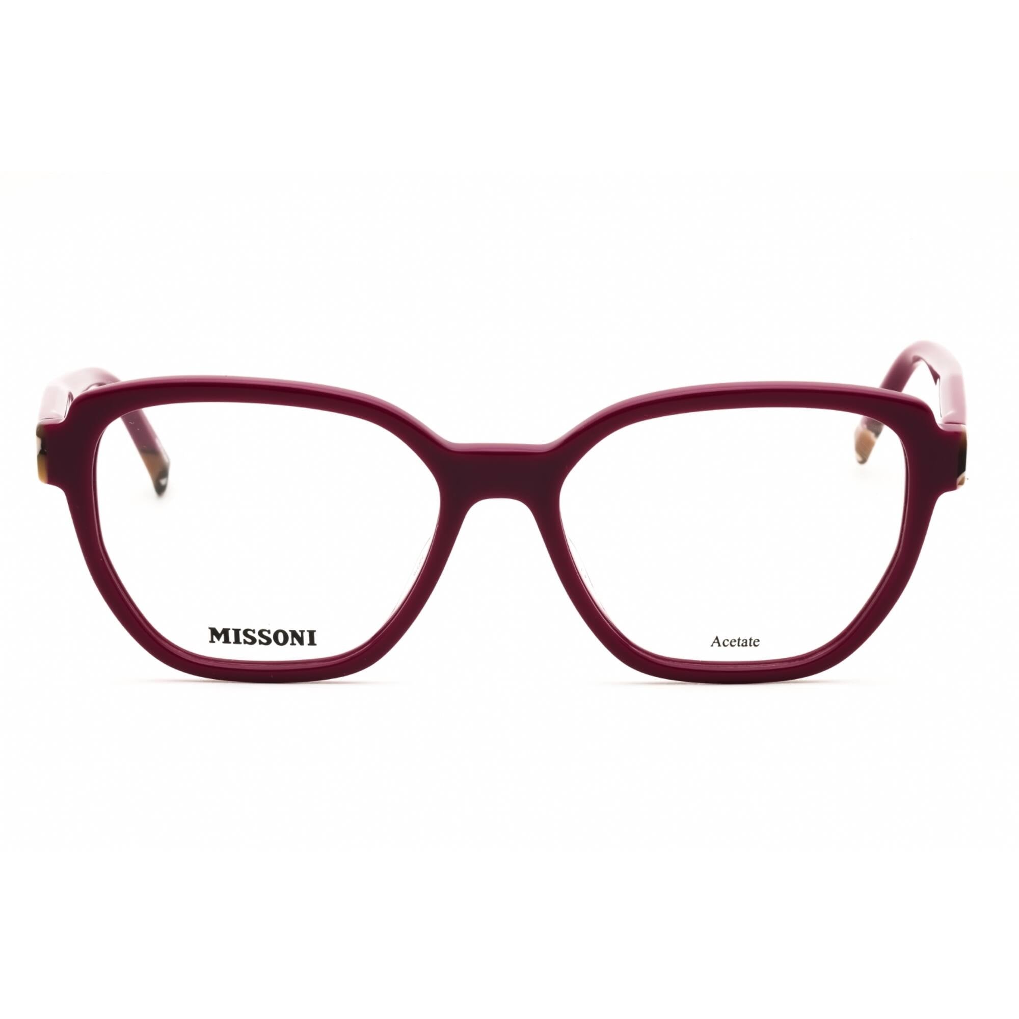 Missoni Women's Eyeglasses - Plum Plastic Round Full Rim Frame | MIS 0134 00T7 00