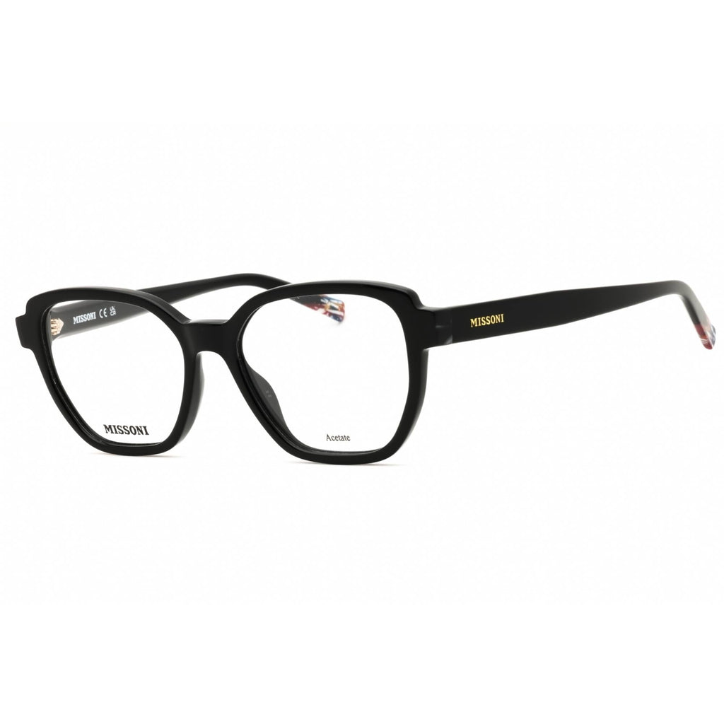 Missoni Women's Eyeglasses - Black Plastic Round Full Rim Frame | MIS 0134 0807 00
