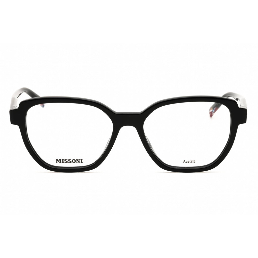 Missoni Women's Eyeglasses - Black Plastic Round Full Rim Frame | MIS 0134 0807 00