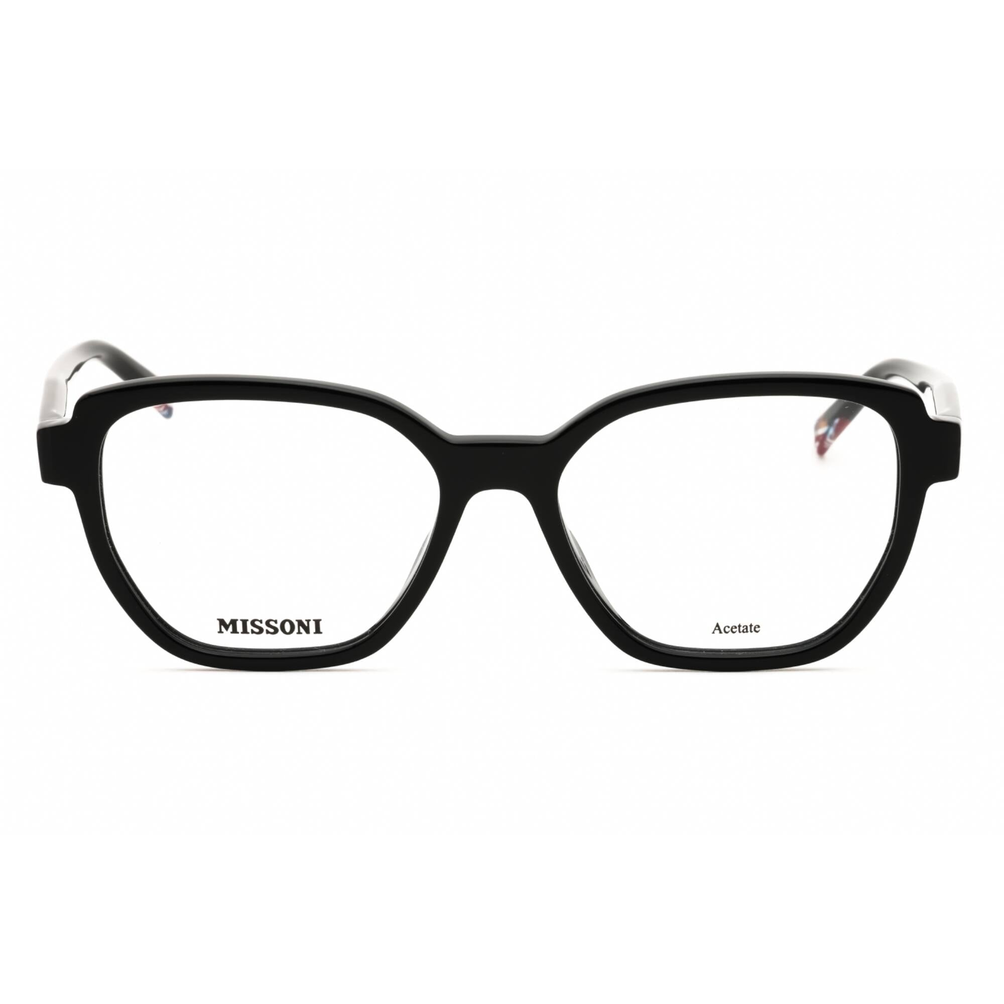 Missoni Women's Eyeglasses - Black Plastic Round Full Rim Frame | MIS 0134 0807 00