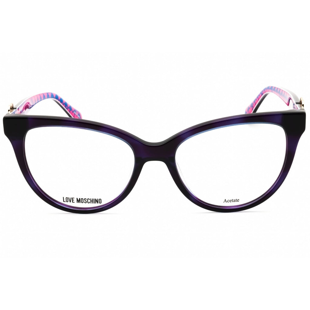 Moschino Love Women's Eyeglasses - Violet Havana Cat Eye Shape Frame | MOL609 0HKZ 00