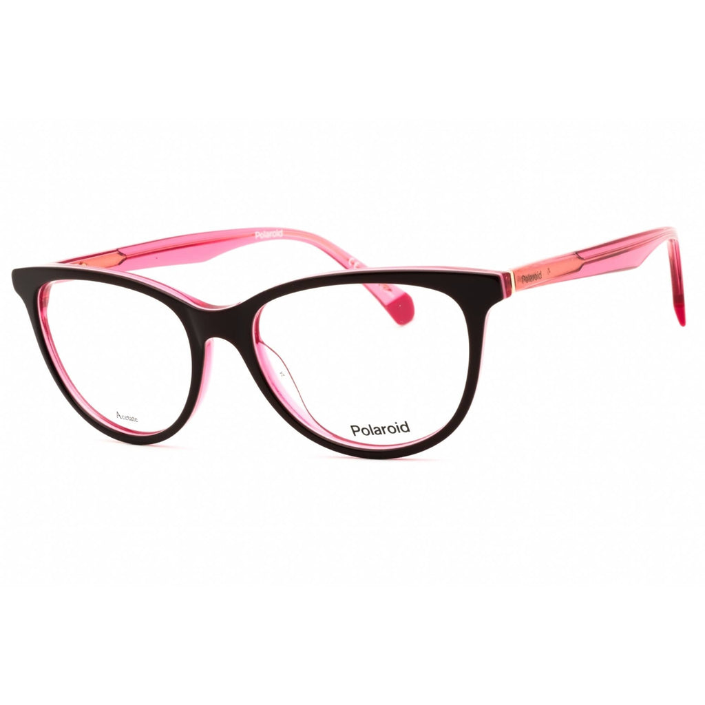 Polaroid Core Women's Eyeglasses - Burgundy/Pink Plastic Oval Frame | PLD D395 00T5 00
