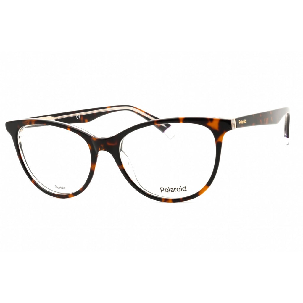 Polaroid Core Women's Eyeglasses - Havana Crystal Plastic Frame | PLD D395 0KRZ 00