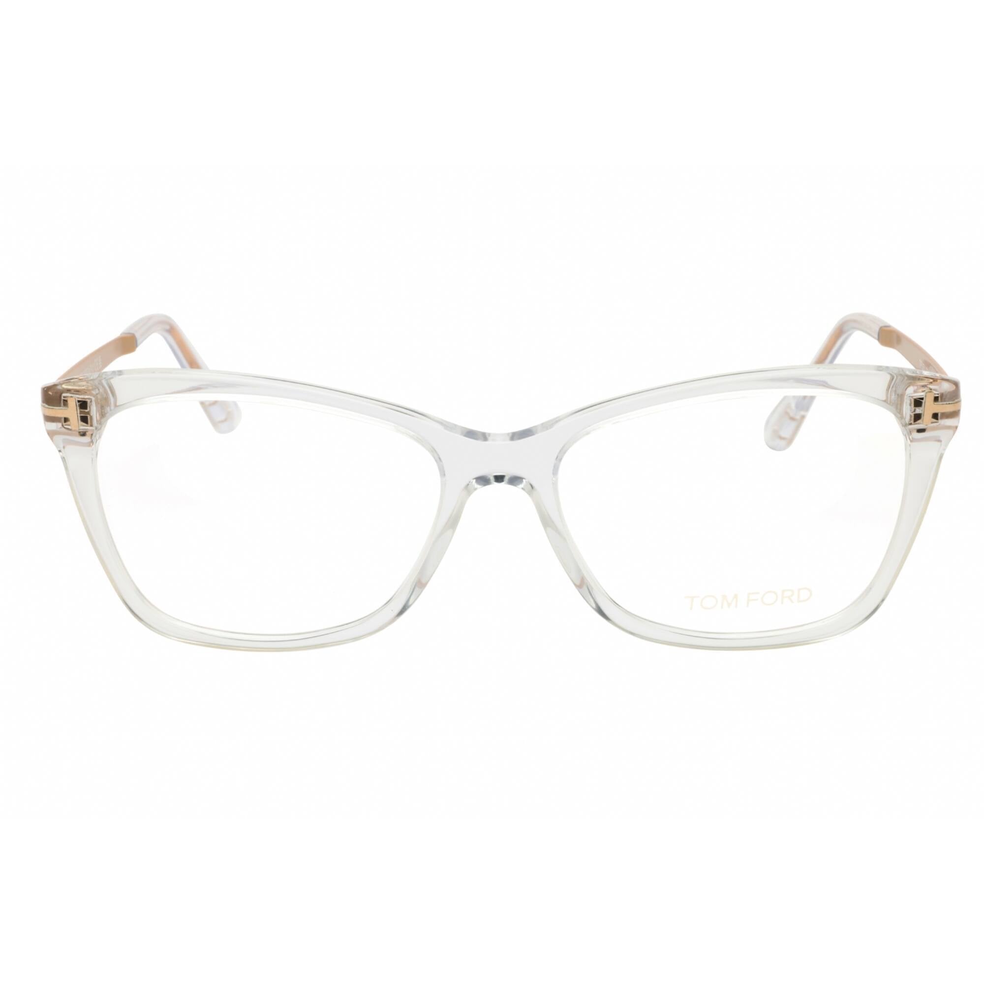 Tom Ford Women's Eyeglasses - Clear Acetate Rectangular Full Rim, 54mm | FT5353 026