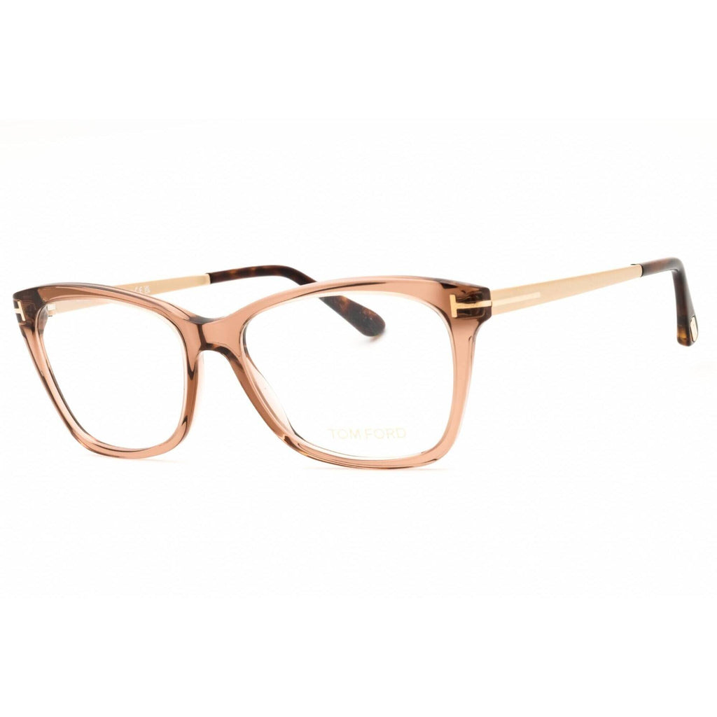 Tom Ford Women's Eyeglasses - Shiny Light Brown Acetate Full Rim Frame | FT5353 045