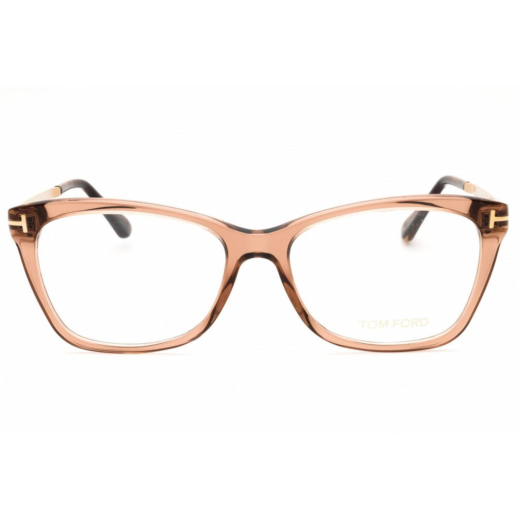 Tom Ford Women's Eyeglasses - Shiny Light Brown Acetate Full Rim Frame | FT5353 045