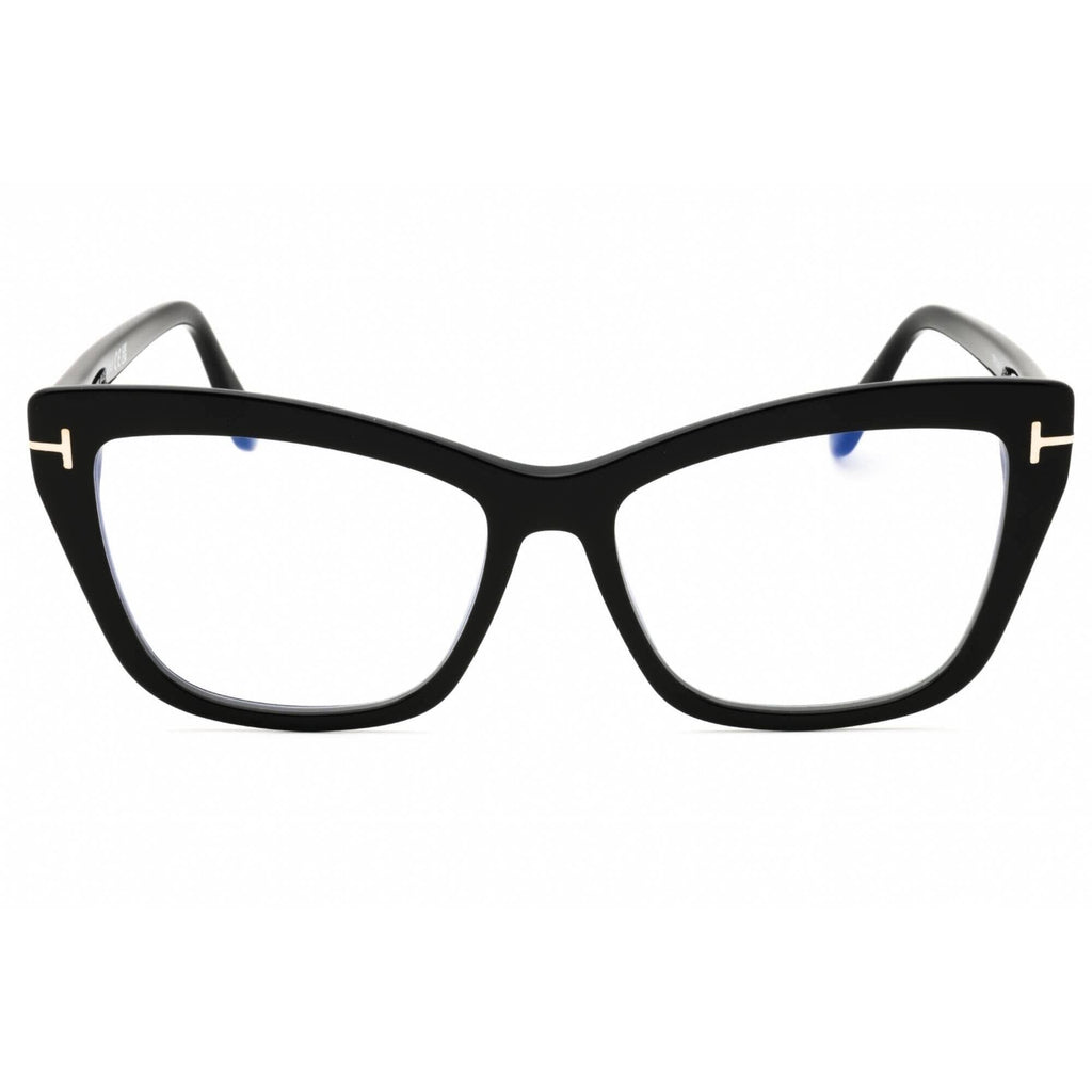 Tom Ford Women's Eyeglasses - Shiny Black Cat Eye Shape Full Rim Frame | FT5826-B 001