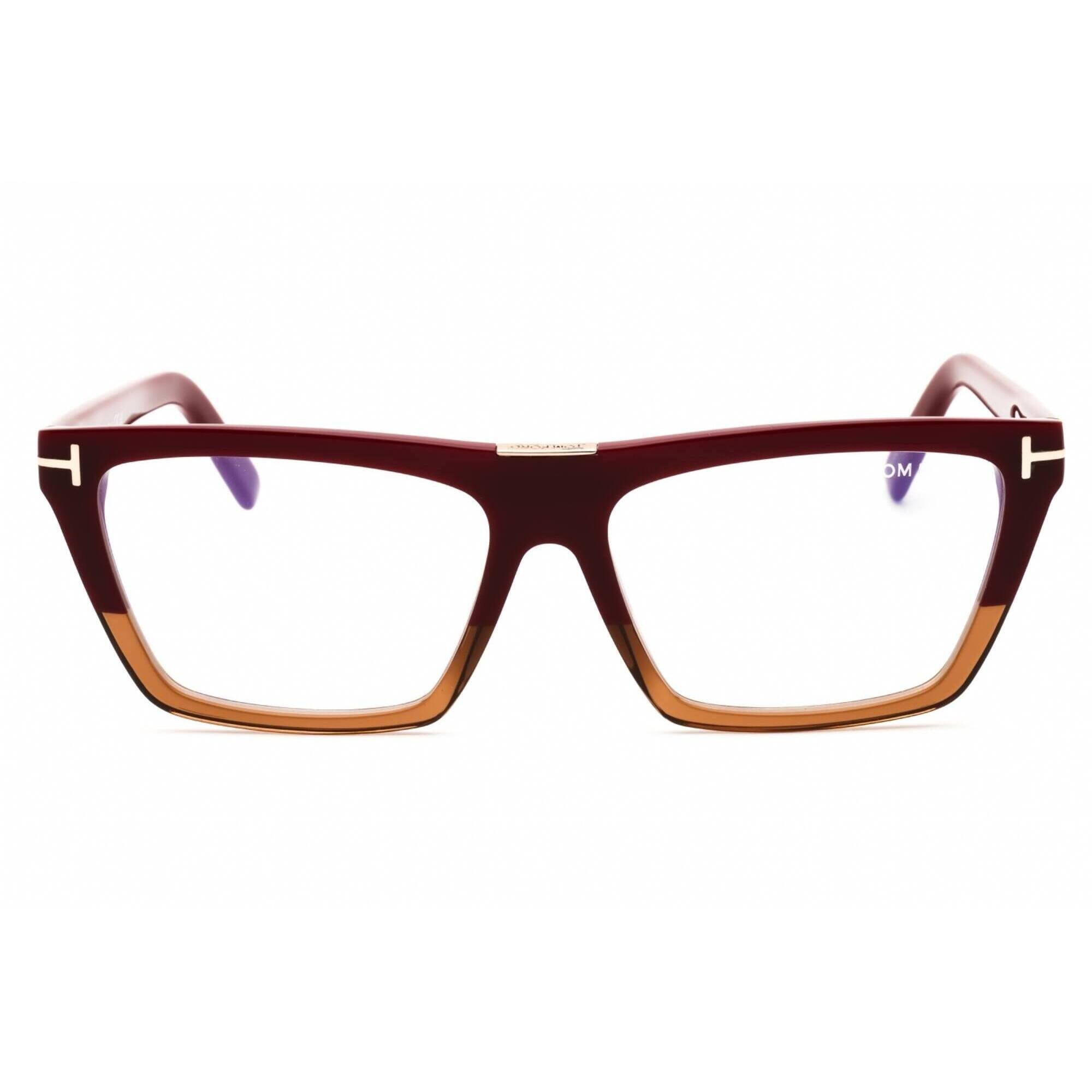 Tom Ford Women's Eyeglasses - Violet Acetate Rectangular Shape Frame | FT5912-B 083