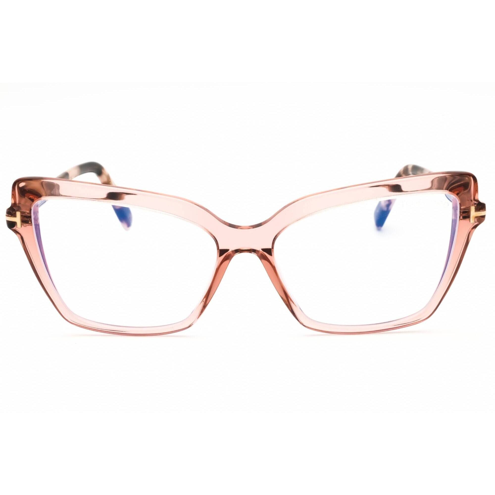 Tom Ford Women's Eyeglasses - Shiny Pink Cat Eye Shape Full Rim Frame | FT5948-B 072