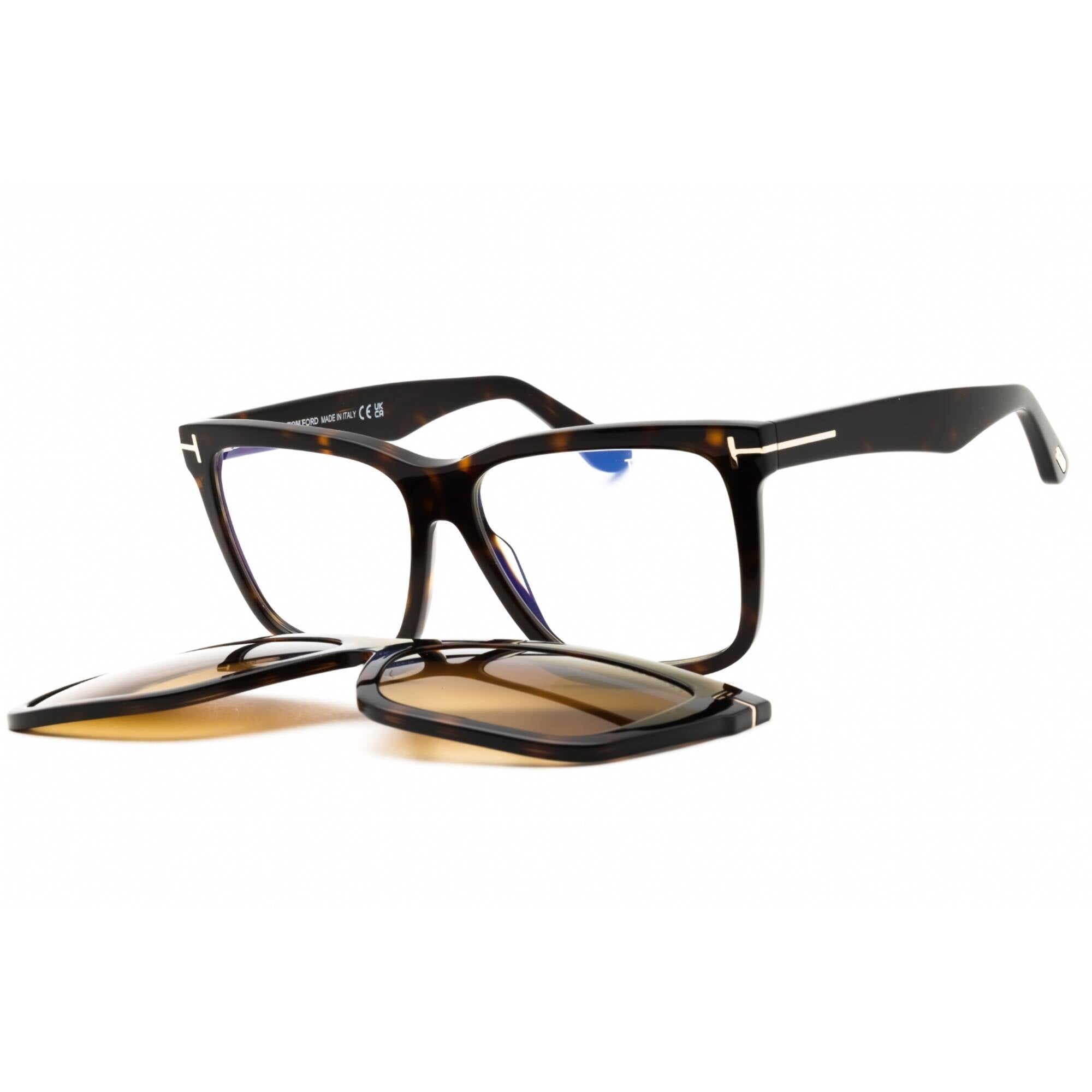 Tom Ford Women's Eyeglasses - Dark Havana Cat Eye Shape Full Rim Frame | FT6069-B 052