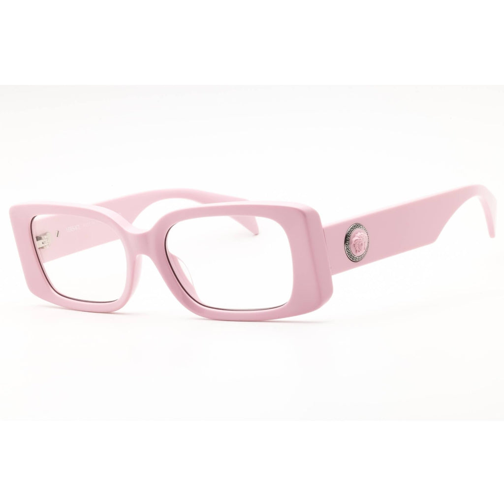Versace Women's Eyeglasses - Pink Acetate Rectangular Full Rim Frame | 0VE3362U 5485