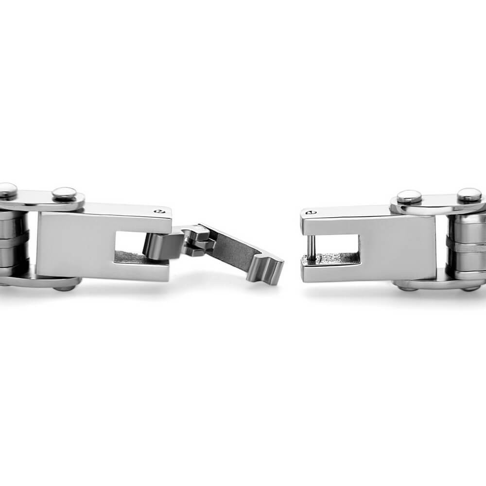 Stainless Steel Cable Links Bracelet, 8.5"