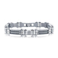 Stainless Steel Cable Links Bracelet, 8.5"