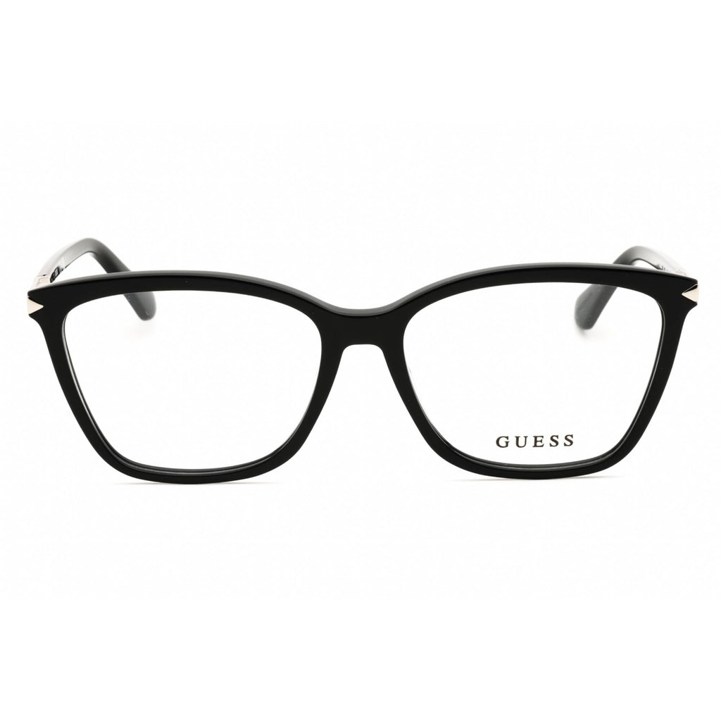 Guess Women's Eyeglasses - Rectangular Shape Shiny Black Acetate Frame | GU2880 001