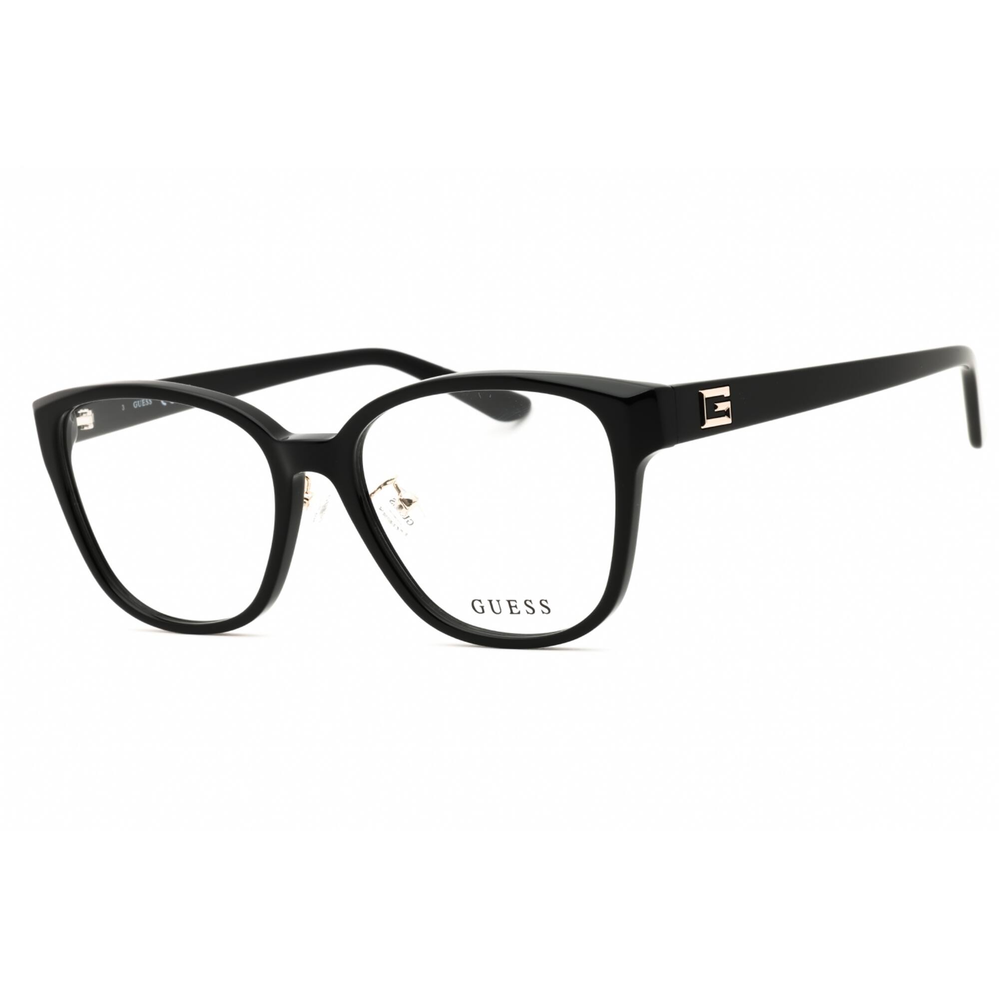 Guess Women's Eyeglasses - Rectangular Shape Shiny Black Acetate Frame | GU2992-D 001