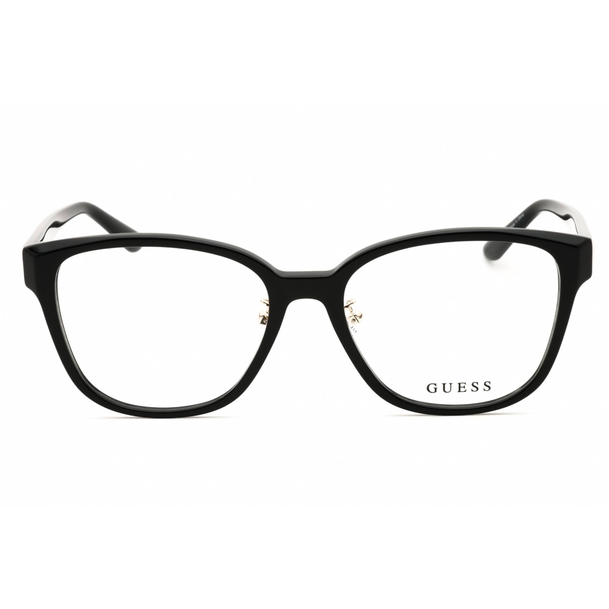 Guess Women's Eyeglasses - Rectangular Shape Shiny Black Acetate Frame | GU2992-D 001