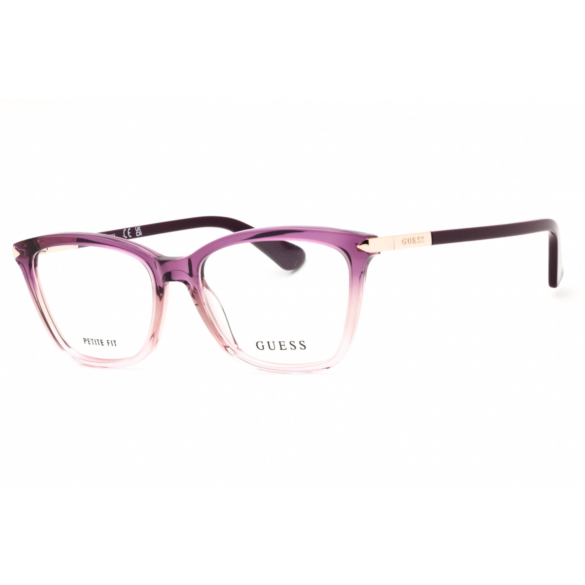 Guess Women's Eyeglasses - Rectangular Violet Acetate Full Rim Frame | GU2880 083