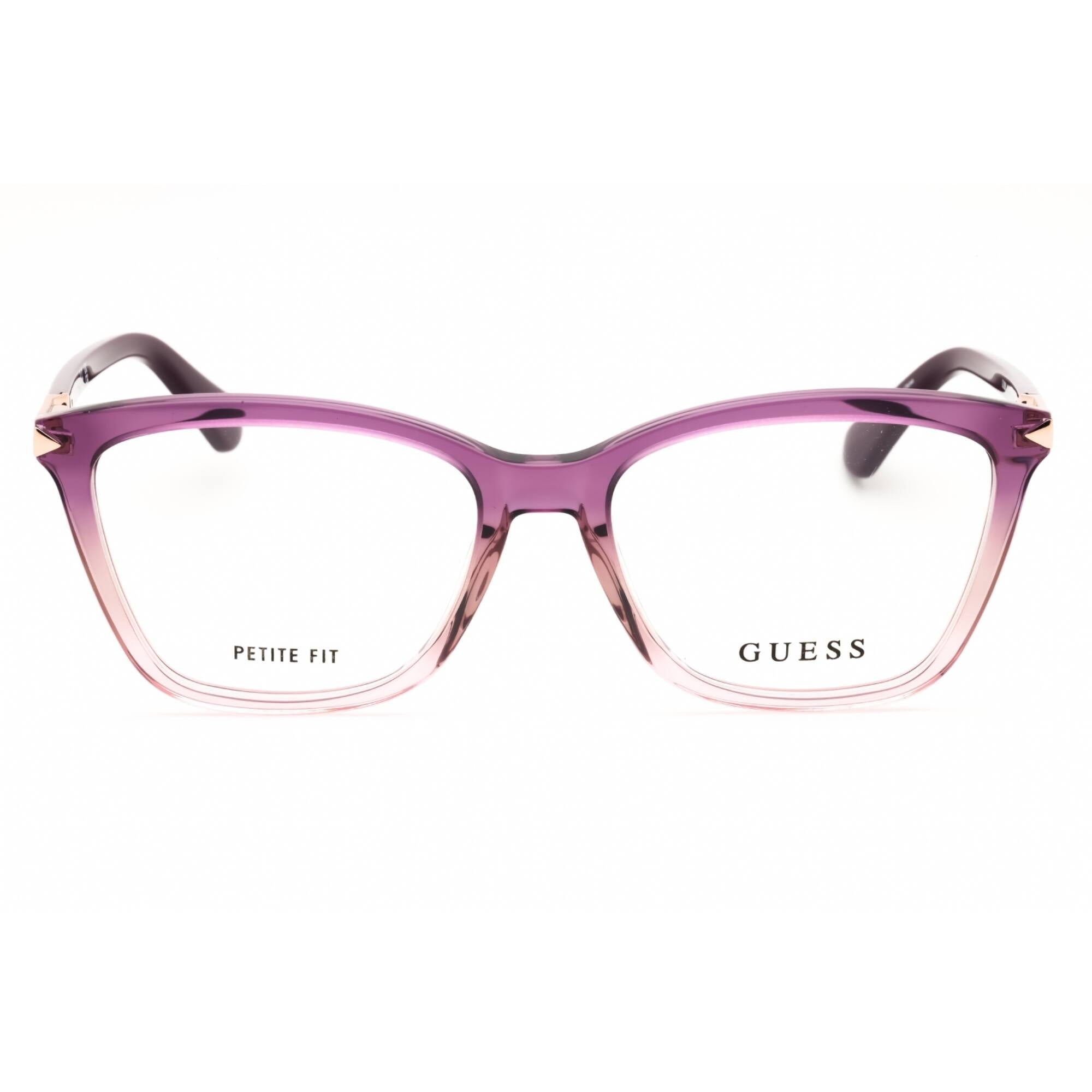Guess Women's Eyeglasses - Rectangular Violet Acetate Full Rim Frame | GU2880 083