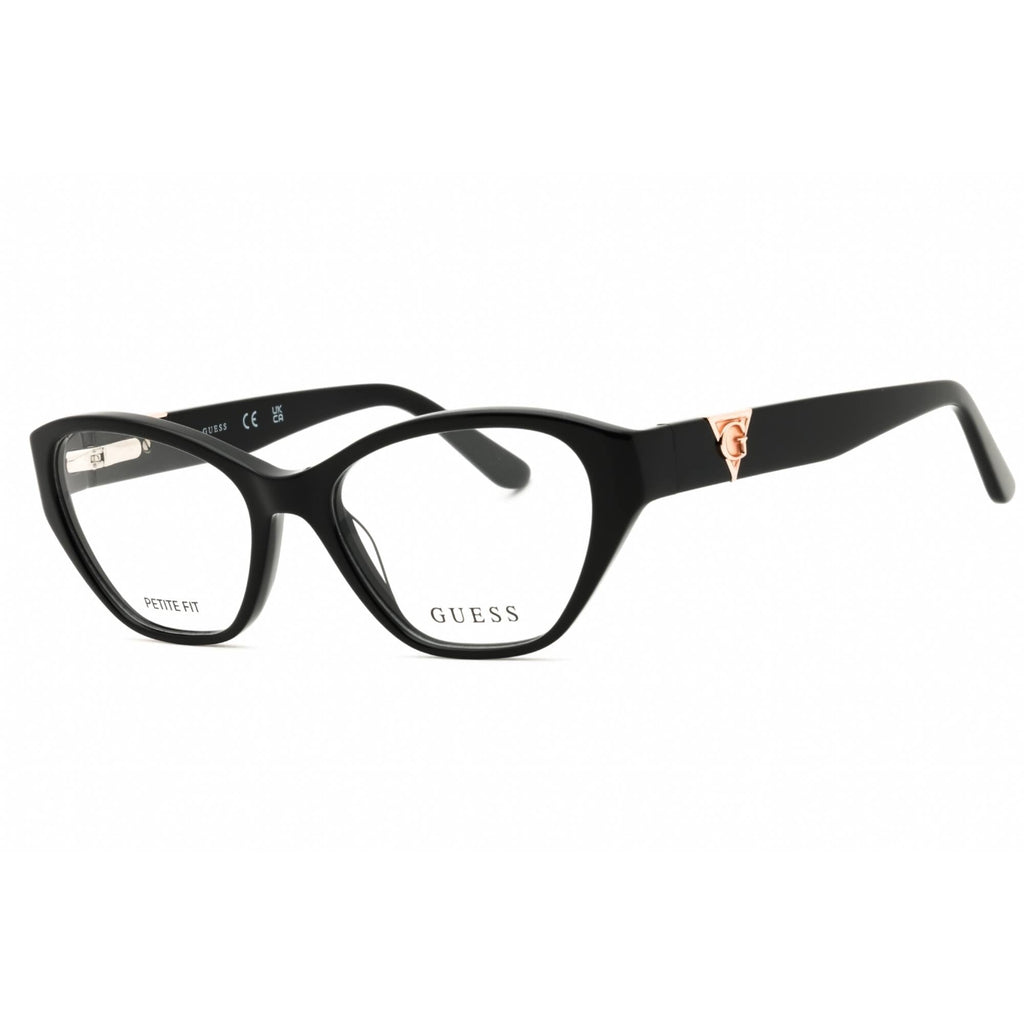 Guess Women's Eyeglasses - Cat Eye Shiny Black Acetate Full Rim Frame | GU50162 001
