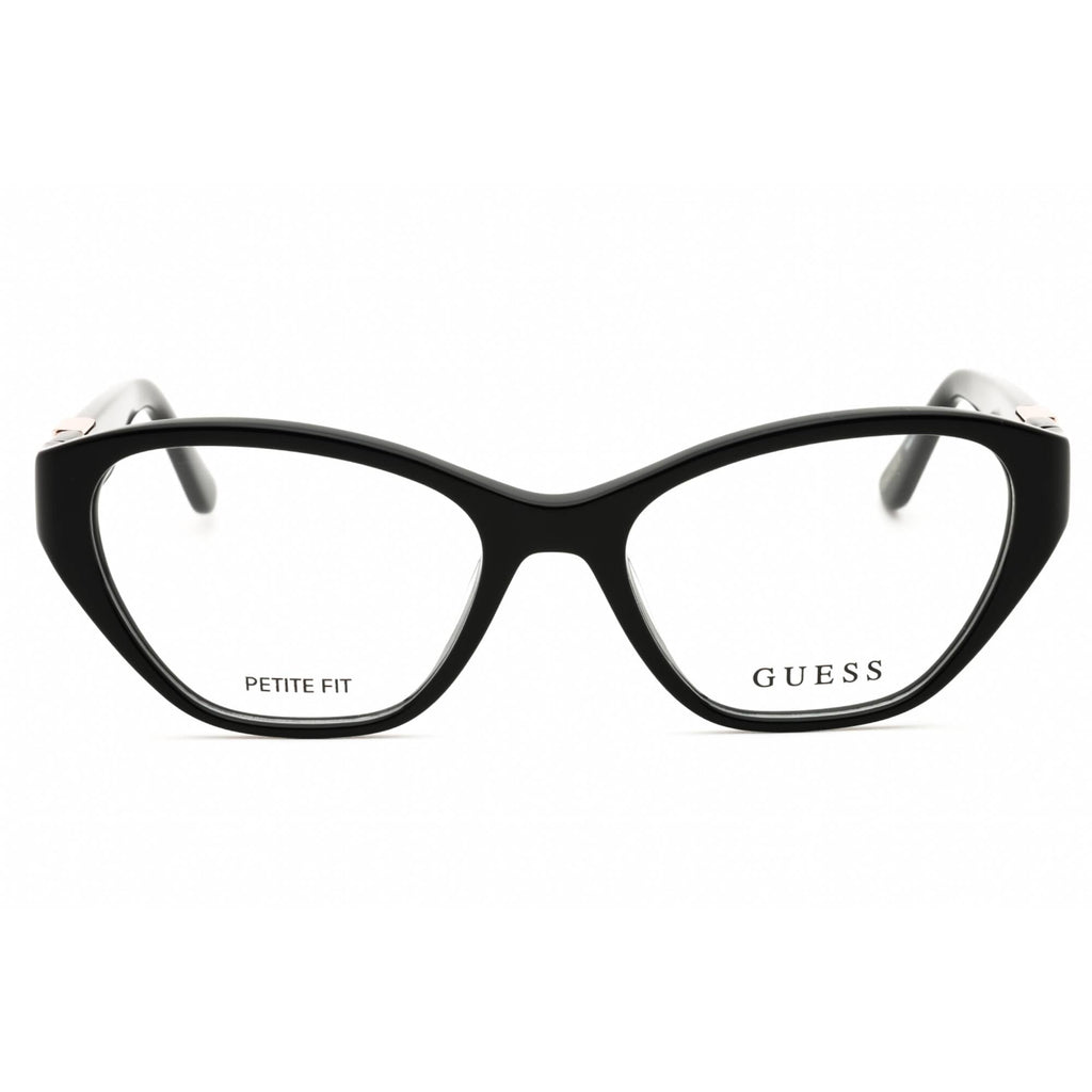 Guess Women's Eyeglasses - Cat Eye Shiny Black Acetate Full Rim Frame | GU50162 001