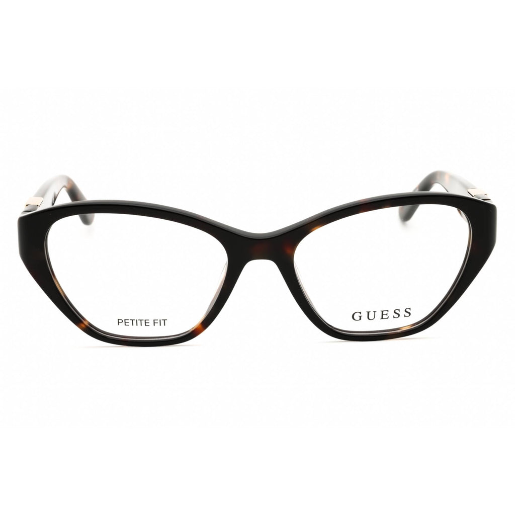Guess Women's Eyeglasses - Cat Eye Dark Havana Acetate Full Rim Frame | GU50162 052