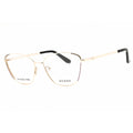 Guess Women's Eyeglasses - Cat Eye Pale Gold Metal Full Rim Frame, 54mm | GU50224 032