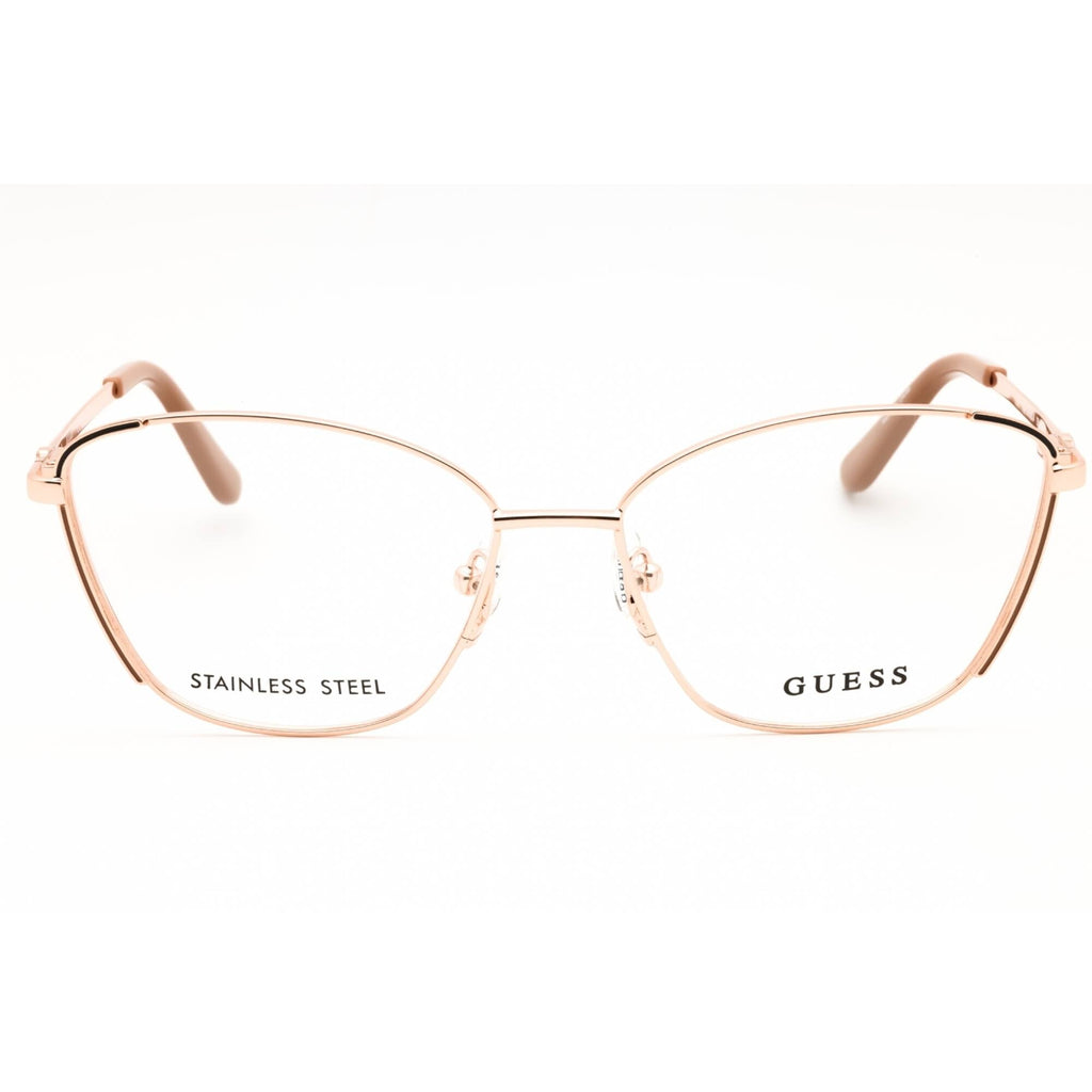 Guess Women's Eyeglasses - Cat Eye Shape Beige Full Rim Frame, 54mm | GU50224 059