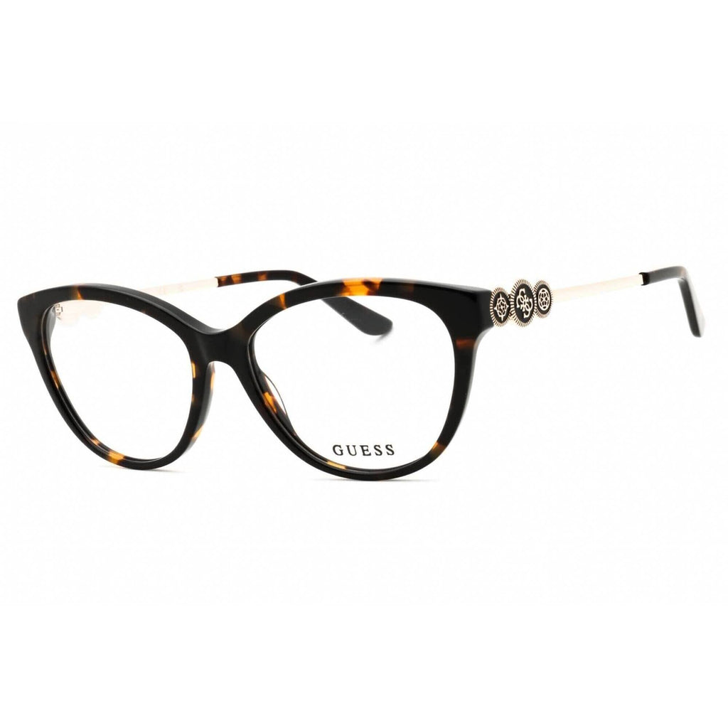 Guess Women's Eyeglasses - Dark Havana Acetate Full Rim Cat Eye Frame | GU50230 052