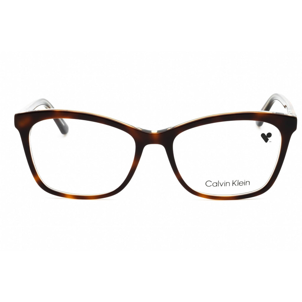 Calvin Klein Women's Eyeglasses - Soft Tortoise/Light Blue Cat Eye Frame | CK19529 251