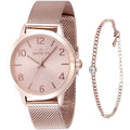 Invicta Women's Watch - Wildflower Quartz Rose Gold Dial Steel Mesh Bracelet | 48331