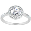 Classic Women's Circle CZ and Micro Pave Ring - W-9310