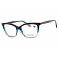 Calvin Klein Women's Eyeglasses - Black/Blue/Grey Cat Eye Full Rim Frame | CK23545 007