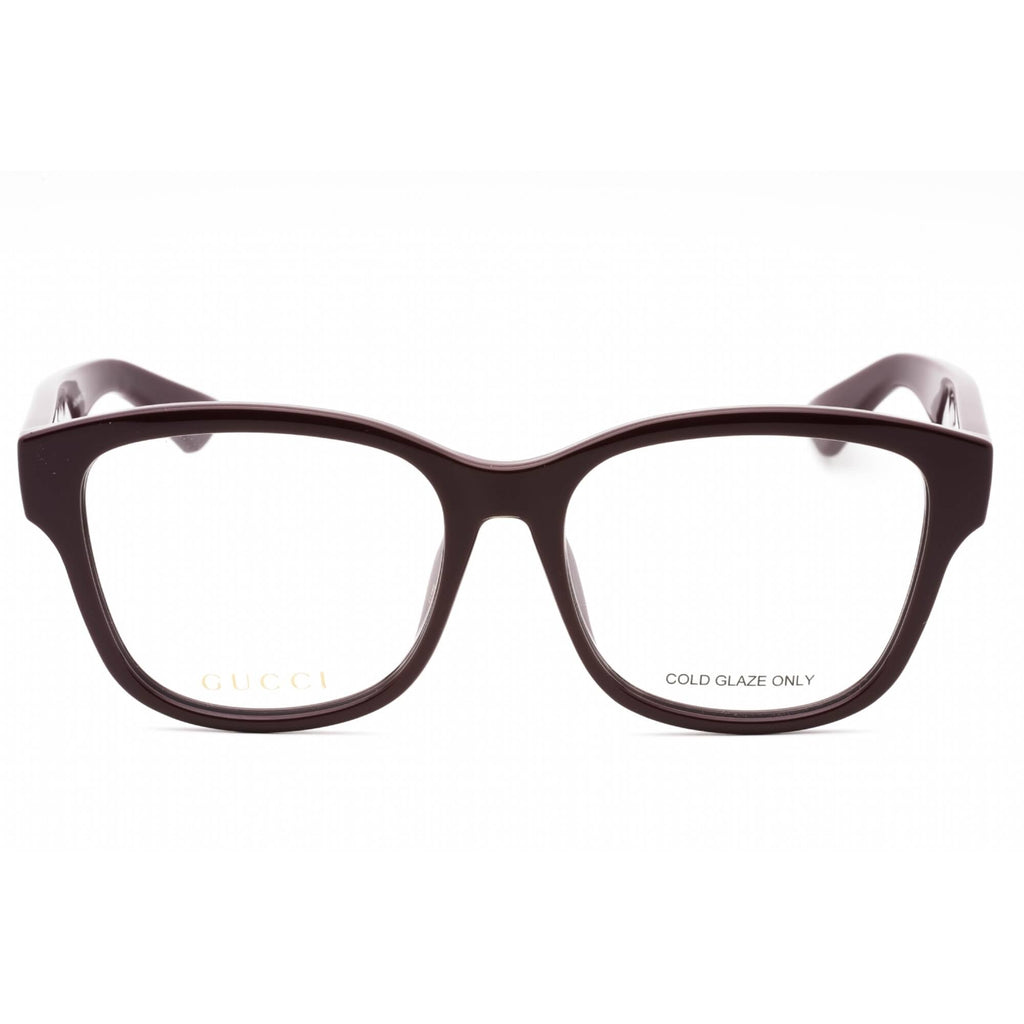 Gucci Women's Eyeglasses - Burgundy Injected Propionate Cat Eye Frame | GG1340O 004