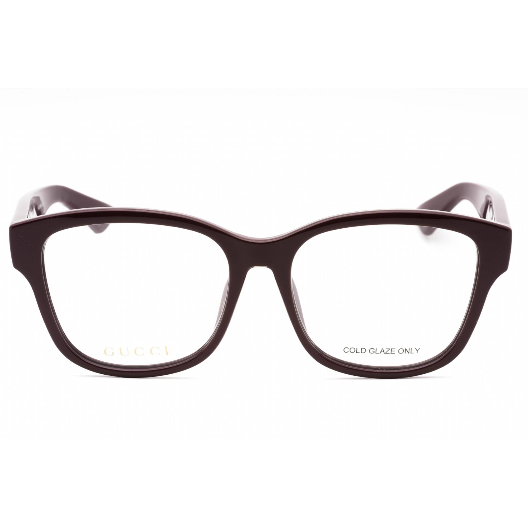Gucci Women's Eyeglasses - Burgundy Injected Propionate Cat Eye Frame | GG1340O 004