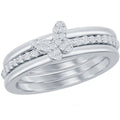 Classic Women's 3-pc Micro Pave CZ Butterfly Ring - W-2691