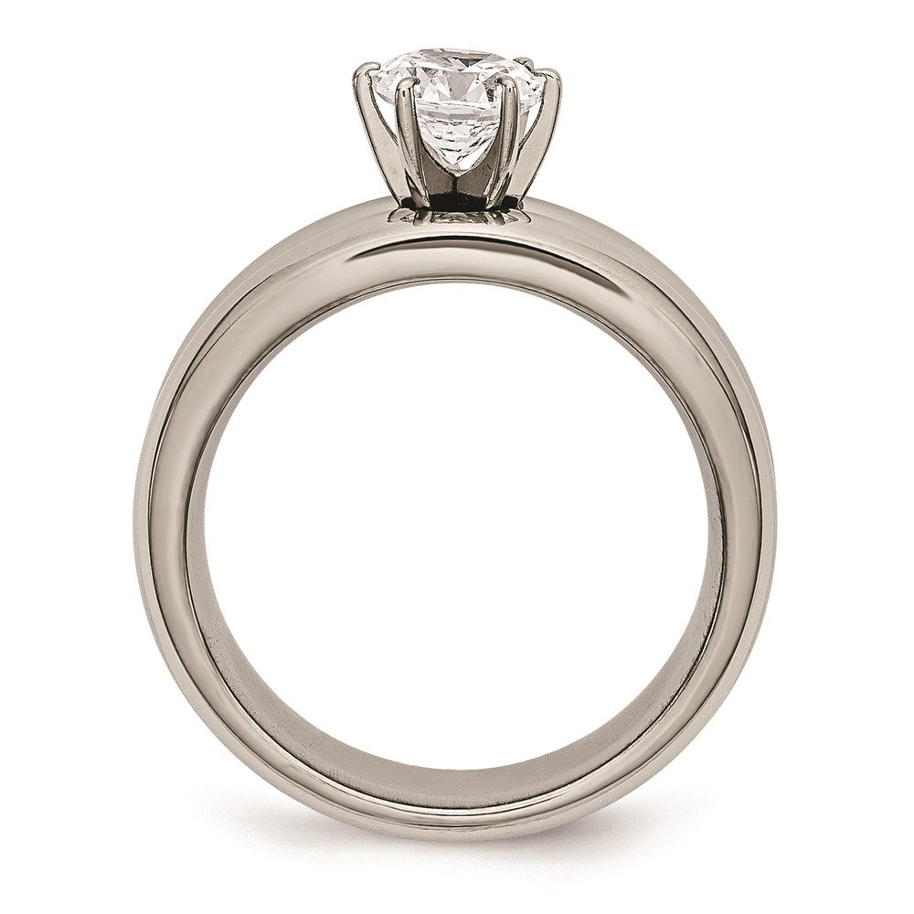 Titanium CZ Ring | TB373