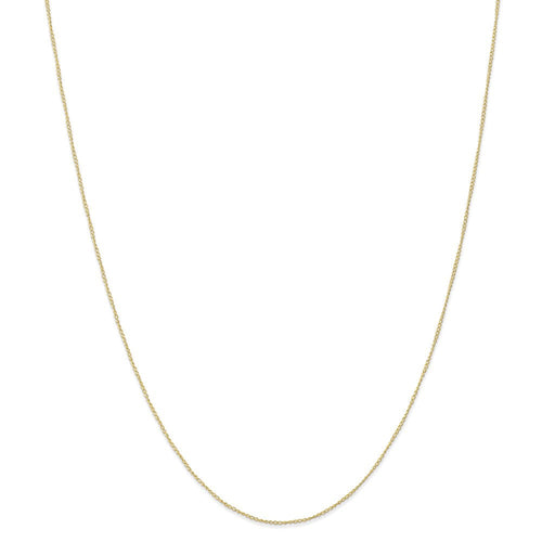 10k .5 mm Carded Curb Chain | 10K8CY