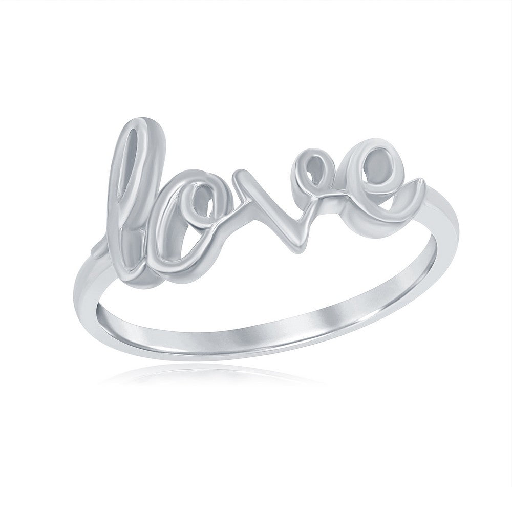 Sterling Silver LOVE Ring - W-9786